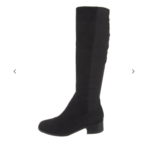 L.K. Bennett "Bella" Black Suede Riding Boots Women's Size: 7 | US7, IT37 - Picture 1 of 3